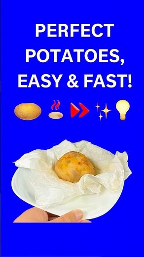 COOKING HACK | Bake Potatoes with Wet Towel! #cooking #diy #tricks