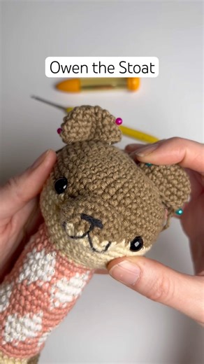 I Finally Finished Owen the Stoat 🧶#Crochet #amigurumi