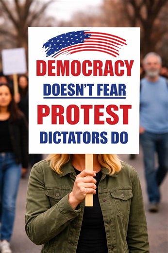 Democracy Doesn’t Fear Protest Poster, Anti Trump Protest Sign, Political Activism Wall Art - Etsy