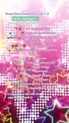 Random Emoji Combos with Meanings for Fun