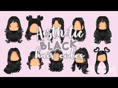 Aesthetic BLACK Hair Codes For Roblox & Bloxburg