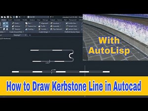 Kerbstone Line in AutoCAD with AutoLisp.