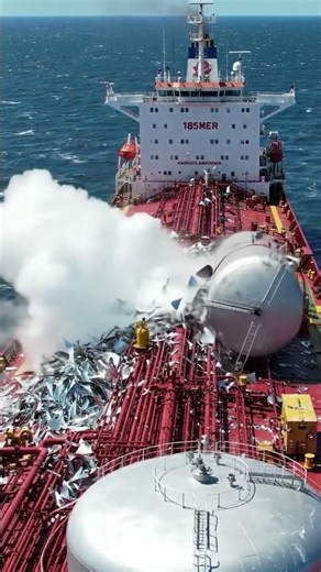 What caused this tanker to implode? 🤔 #engineering