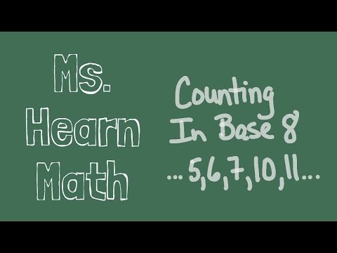 Counting in Octal, Base 8, Numbers