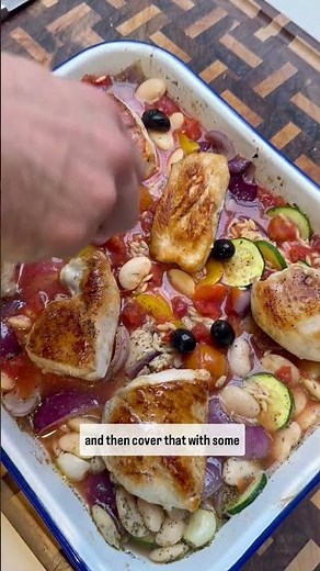 My Italian chicken and orzo bake 😍