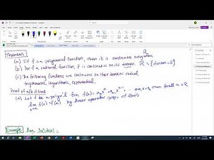 Theorems Related to Continuity