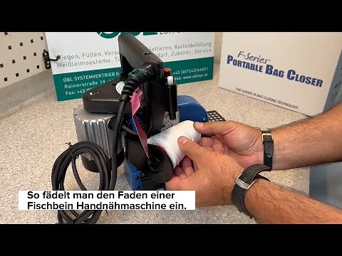 So fädelt man den Faden einer Fischbein Handnähmaschine ein