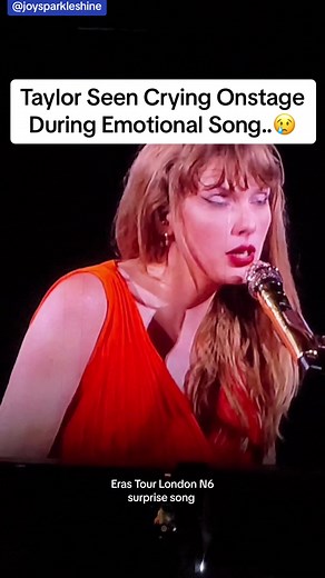 Taylor Seen Crying Onstage During Emotional Song..😢 Eras Tour Wembley Stadium #taylorswift #taylor #taylorswifterastour #taylorswifttour #erastour #erastourtaylorswift #taylorsversion #taylornation #fyp #foryou #foryourpage #foryoupage #fypシ #news #breaking #breakingnews #trending #viral #omg #wow #celebrity #celebritynews #celebritygossip #gossip