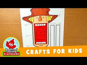 Halloween Scarecrow Craft for Kids | Maple Leaf Learning Playhouse