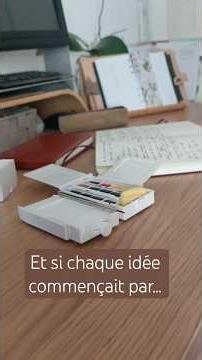 Et si chaque idée commençait simplement… par une page blanche ?