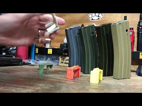 Checking out different GI magazines and followers, Brownells, ASC, DuraMag and Okay Industries