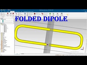 folded dipole antenna in cst hfss ads