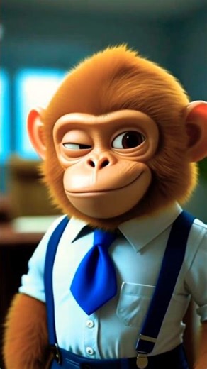 monkey pranks angry boss #cartoon #prank #tellytoons