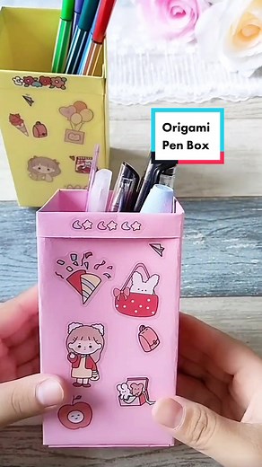 Handmade Origami Pen Box Tutorial