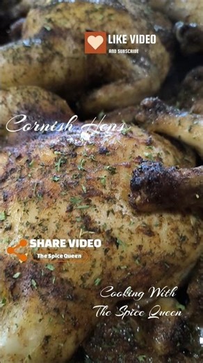 Definitely Delicious Baked Cornish Hens #food