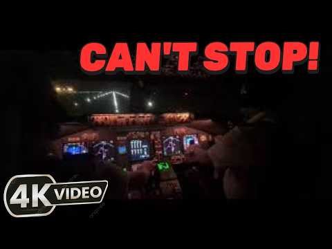 Cockpit View: Boeing 747 Night Takeoff | The Point of No Return | Raw Audio & ATC,V1 Speed Explained