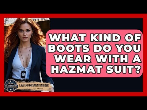 What Kind Of Boots Do You Wear With A Hazmat Suit? - Law Enforcement Insider