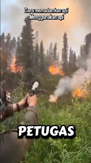 cara memadamkan api menggunakan api #shortvideo