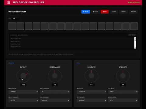 Improved motion sequencing for generic MIDI device parameters