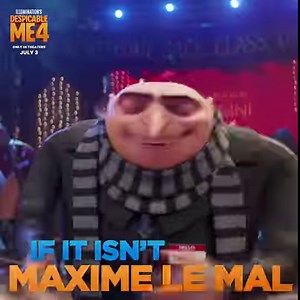 172K views · 2.1K reactions | meet the magnificently evil Maxime Le Mal, voiced by Will Ferrell, in Despicable Me 4. Only in theaters July 3. | Minions | Facebook