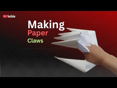 “Quick & Cool Paper Claws Tutorial”#papercrafts 