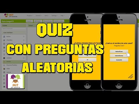QUIZ WITH RANDOM QUESTIONS IN MIT App Inventor 2
