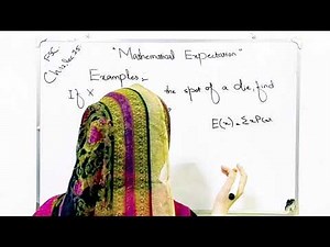 Mathematical expectation examples ch 12 lec 24