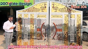 13K views · 95 reactions | Luxury double door, latest design, pure ss 304 Jindal ! #gate #foor #metalwork #ssgate #makingasteelgate #maharajagate #steelgatedesign | A One steel fabrication | Facebook