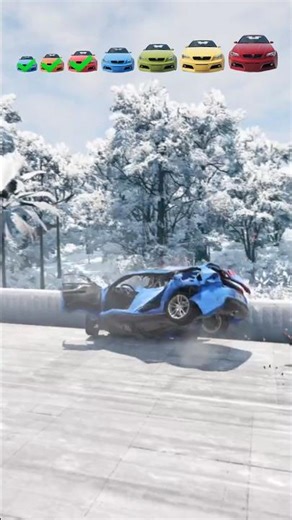 Tiny & Bigger cars Vs Quad Small with.BeamNG drive. #beamengdrive #Shorts