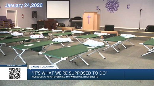 “It’s what we’re supposed to do”: Muskogee church operates 24/7 warming shelter