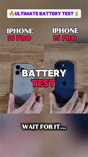 🔥🔋iPhone 16 Pro vs iPhone 15 Pro Battery Test | Shocking Results!