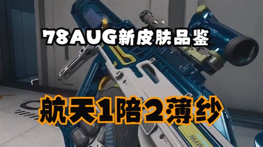 【78传媒】老飞宇AUG新皮肤品鉴，航天1陪2薄纱_哔哩哔哩bilibili_第一视角