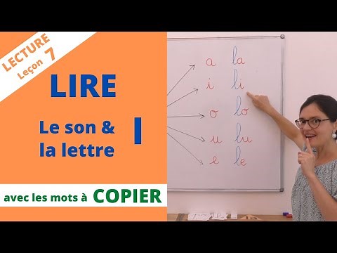 Lecture #7 : le son l, la lettre l. Apprendre à lire CP maternelle, méthode syllabique