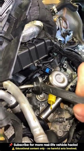 Installing the new fuel pump on this modern supercar#mechanic