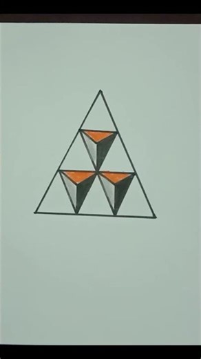 Triangle pattern drawing #art #artist #drawing