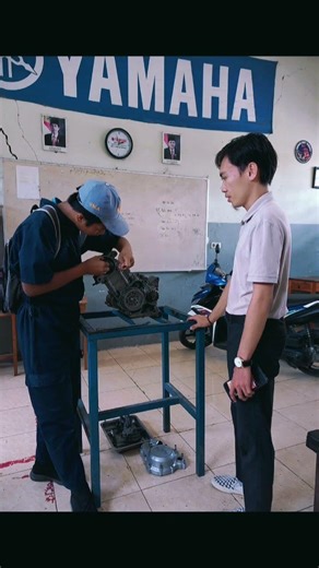 praktek kerja mesin motor #praktekkerjalapangan #smkbisa #shortvideo