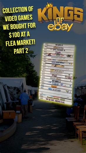 Collection of Video Games We Bought for $100 at a Flea Market! part 2 #resellerlife #vintageseller #thriftfinds #resellertips #reseller #ebay #ebayseller #ebaycommunity #smallbusiness #supportsmallbusiness #shoplocal #smallbusinessowner #entrepreneur #fleamarket #fleamarketfinds #vintagefinds #yardsale #garagesale #garagesalefinds #treasure #thrift #thriftstorefinds #thrifting #hustle #hustler #swapmeet #deals | Kings of eBay | Facebook