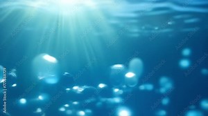 Bubbles catching light, play of colors and reflections