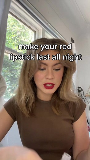 Make Red Lipstick Last All Night: Easy Tutorial