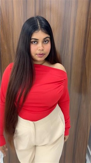 One shoulder off shoulder red top stylish modest trendy viral top flipkart tophaul partywear casual