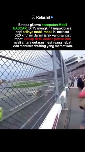 Inilah Rekaman Asli Kecepatan Mobil Balap NASCAR, Masih Mau dekat?