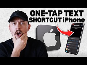 How to Create a One Tap Text Message Shortcut on iPhone (iOS Shortcuts Tutorial)
