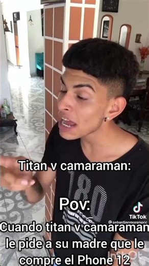 Creadora: cuando titan v camaraman le pide a su madre que le compre el Phone 12 #skibiditoilet