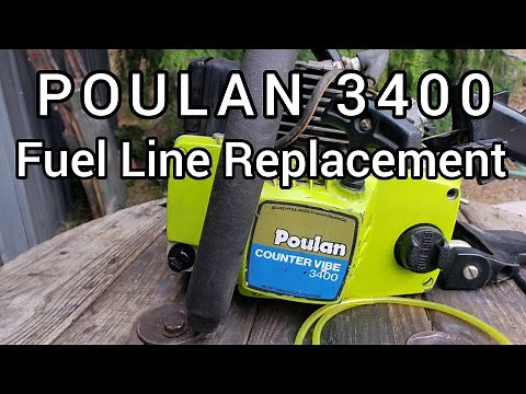 Poulan 3400 /Craftsman 3.4 Chainsaw Fuel line replacement how to (and carb inspection)