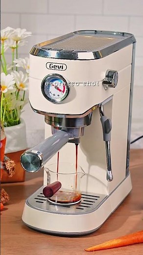 Make a refreshing Vienna Coffee at home with the Gevi 20 Bar Espresso Machine with Grinder!