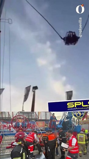 ‼️Cuatro heridos al descolgarse una atracción en la Feria de Sevilla