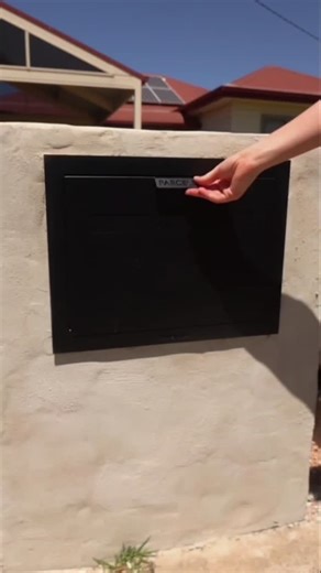 A letterbox that actually works for modern deliveries. Our Geneva Large in Black features generous parcel space, secure internal compartment, and smooth everyday use. Sleek, modern design to suit any style of home. Discover our parcel letterbox range at milkcan.com.au | Milkcan Outdoor
