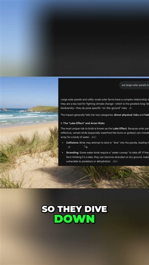 Birds Mistake Solar Farms For Lakes: Tragic Consequences #shorts