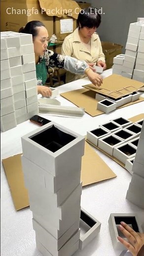 🎥Unveiling the creation process of a high-end watch gift box! #watchbox #packaging #watchpackaging