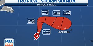 Tropical Storm Wanda maintaining tropical status